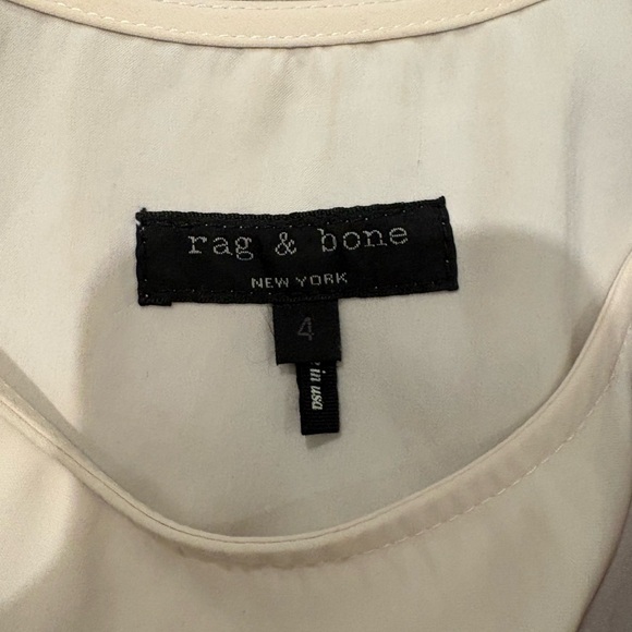 Rag & Bone Barcelona Two Tone Drop Waist Silk Dress, Sz 4 - Picture 11 of 12